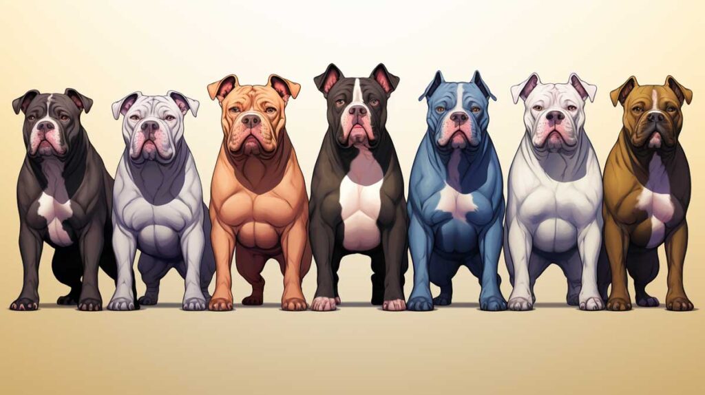 american bullies colors chart