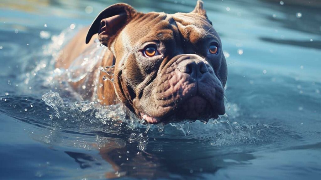 Can American bullies swim