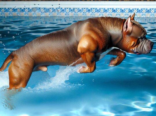 Can American bullies swim?