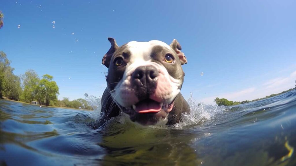 Does American bully love water?