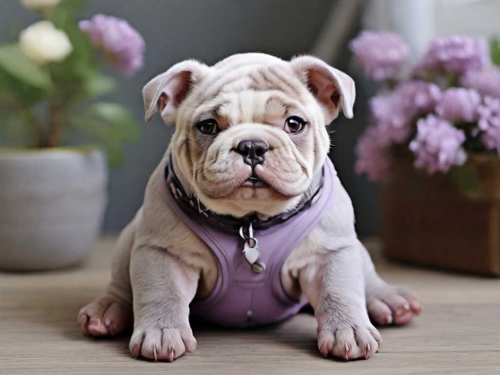 lilac english bulldog