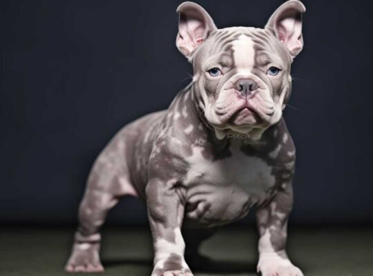 Lilac Merle American Bully